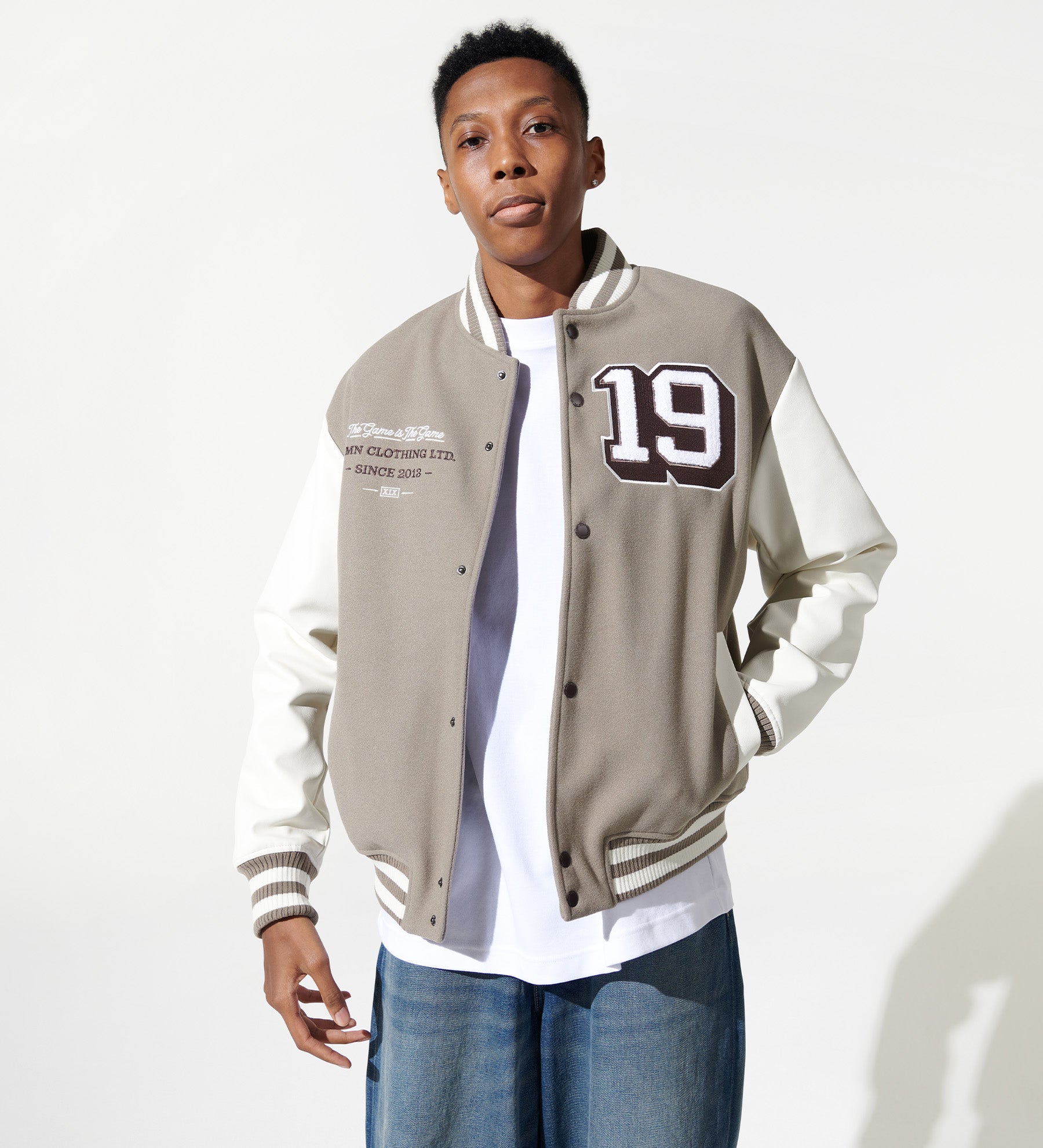 Imperial Varsity Letterman Jacket [Fossil/Stone]